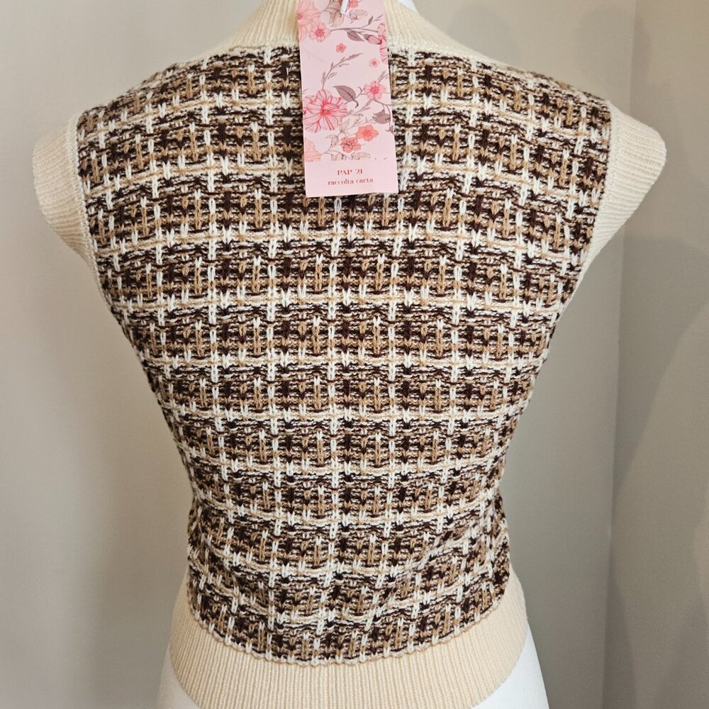 MOD Plaid Pattern Vest - Picture 3 of 5